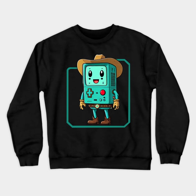 Cowboy BMO Crewneck Sweatshirt by Ilustradamus